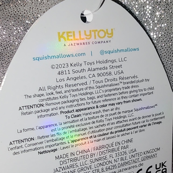 MICKEY MOUSE 🩶 100 yr Anniversary Silver Glitter Retail Exclusive Squishmallow - Picture 8 of 8